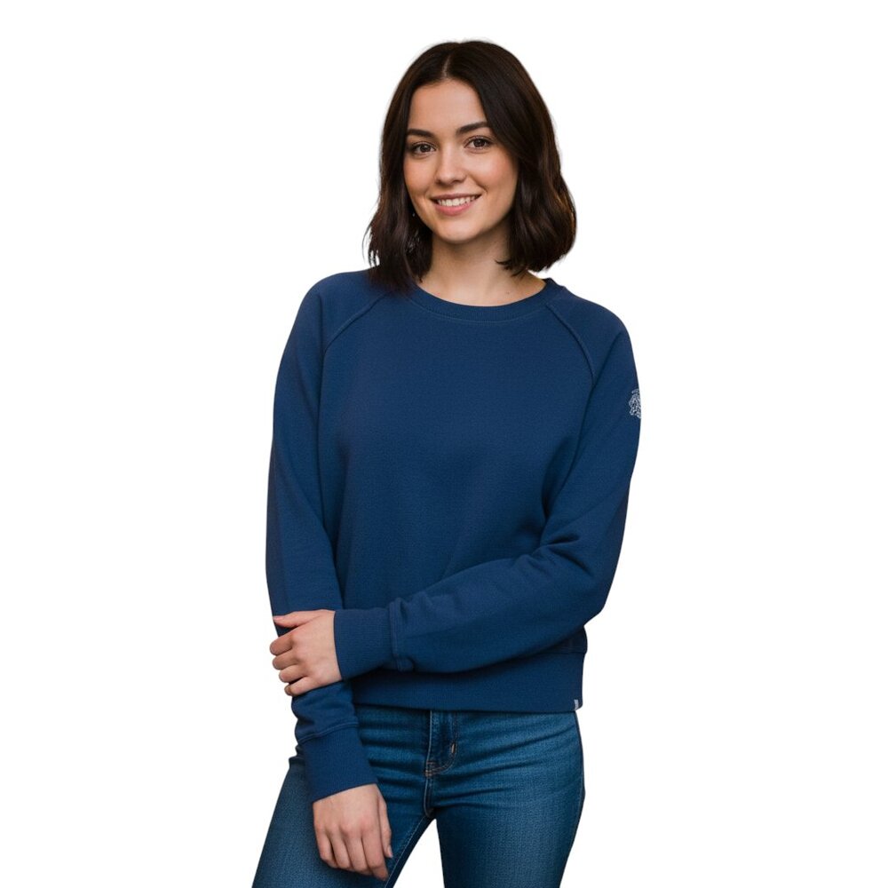 Tasc Performance Sweatshirt L Blue Bamboo UPF 50+ Crewneck Athletic Soft